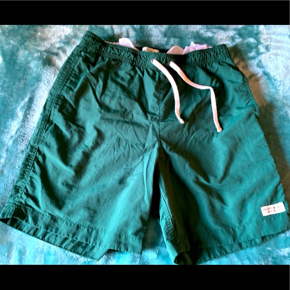 Modern Amusement-Swim Trunks Green